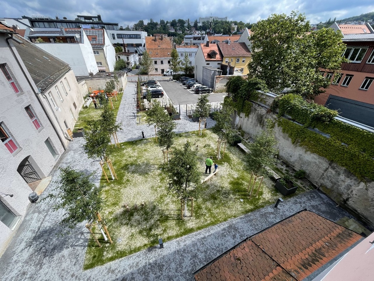 Öffentlicher Innenhof von Deggendorf