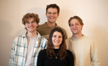 Constantin Cosack, Karl Jacob Jeutter, Kilian Maier und Samira Wasner