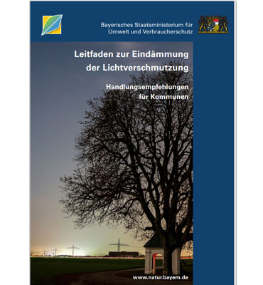 Titelseite Leitfaden zur Eindämmung der Lichtverschmutzung - Handlungsempfehlungen für Kommunen